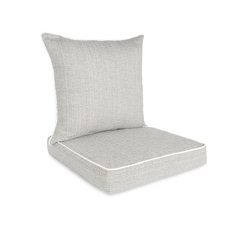 2 piece wicker online chair cushions